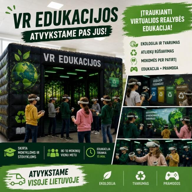 VR edukacija mokykloje